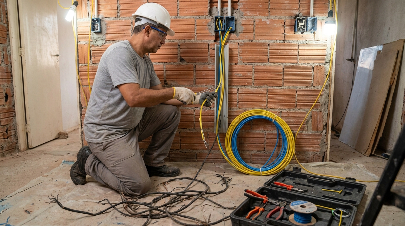 Adequação de Fiação no Chapadão, Campinas‑SP