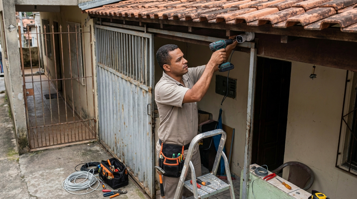 Instalação de Câmera Residencial na Vila Costa e Silva, Campinas‑SP