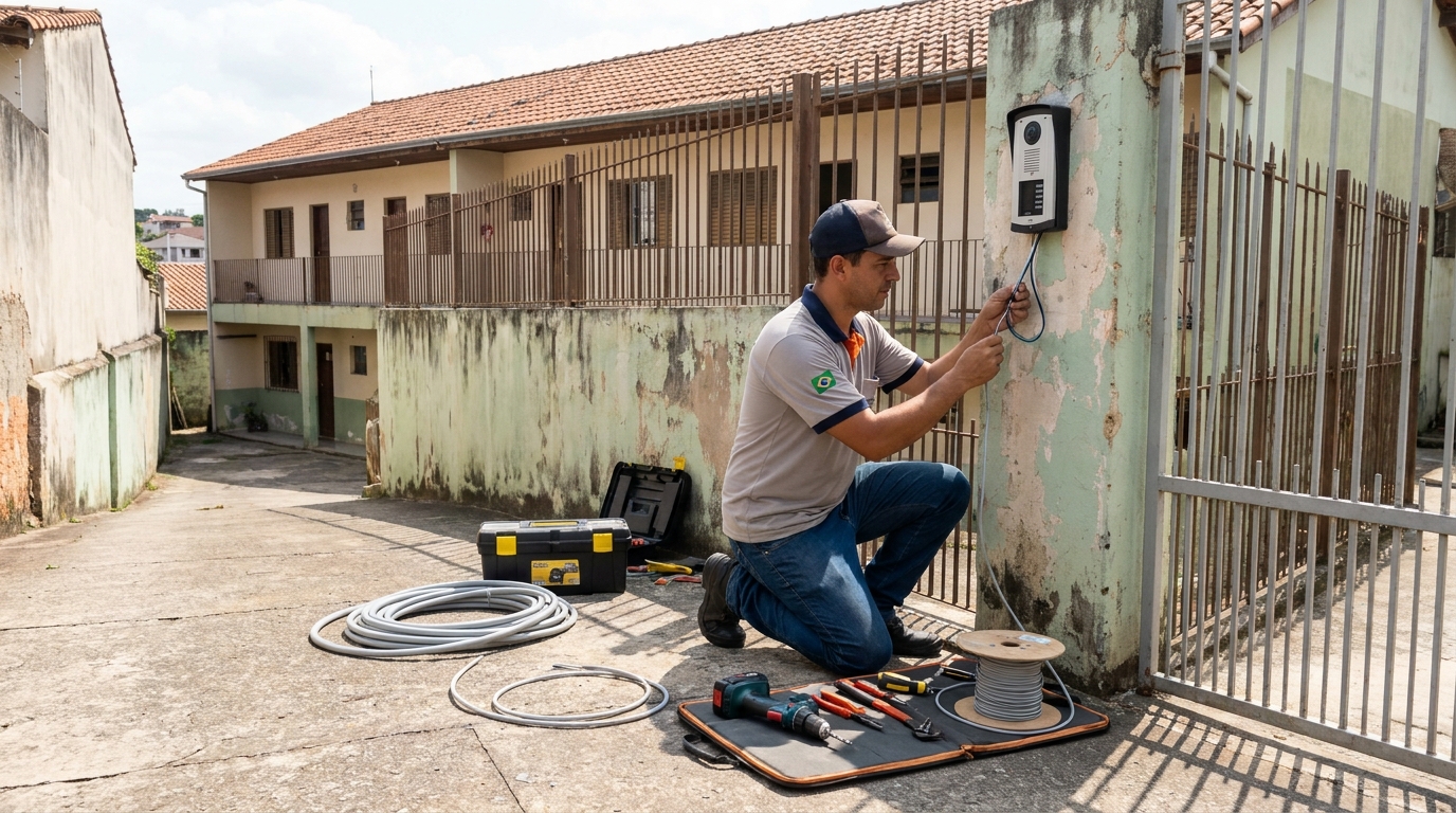 Instalação de Porteiro Eletrônico no Jardim Efigênio, Campinas‑SP