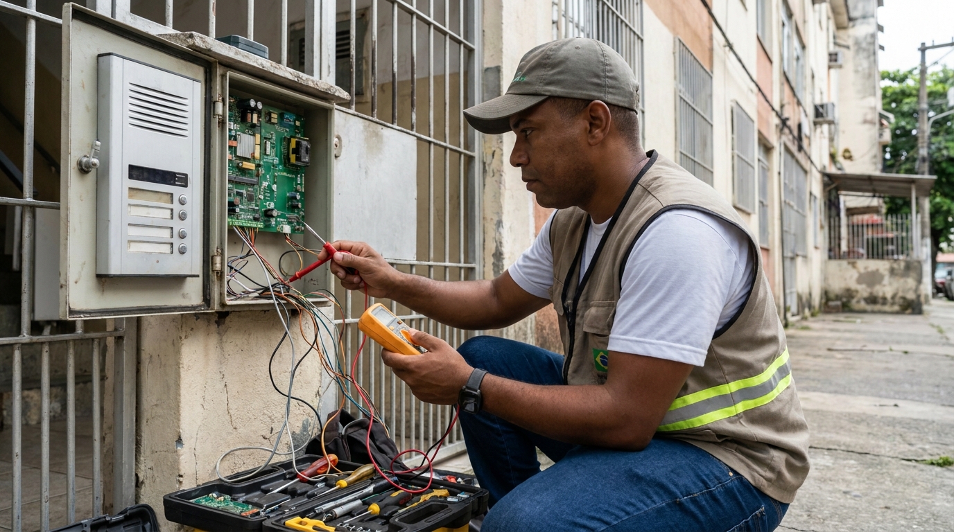 Reparo de Placa e Campainha no Jardim Aero Continental, Campinas‑SP