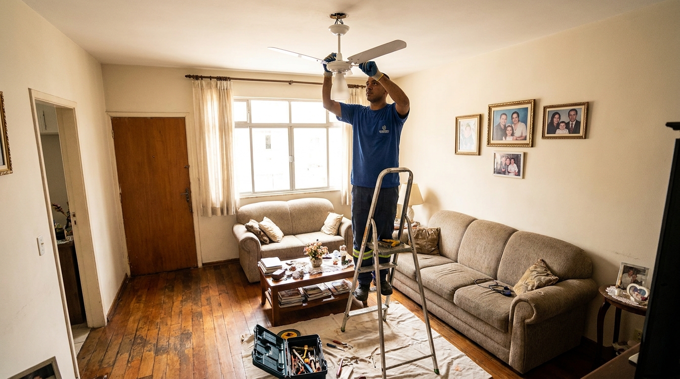 Substituição de Ventilador no Jardim Itaguaçu, Campinas‑SP